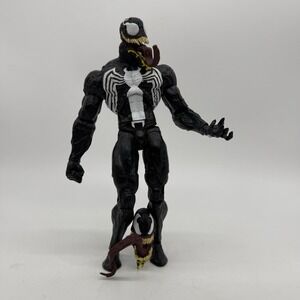 Hasbro Marvel Legends Toxin Deluxe Venom Action Figure Incomplete Loose Toy Flaw